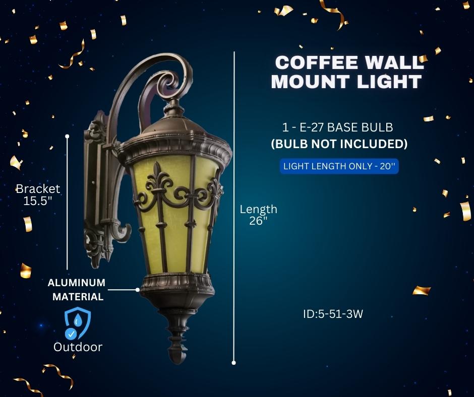 COFFEE WALL MOUNT LIGHT