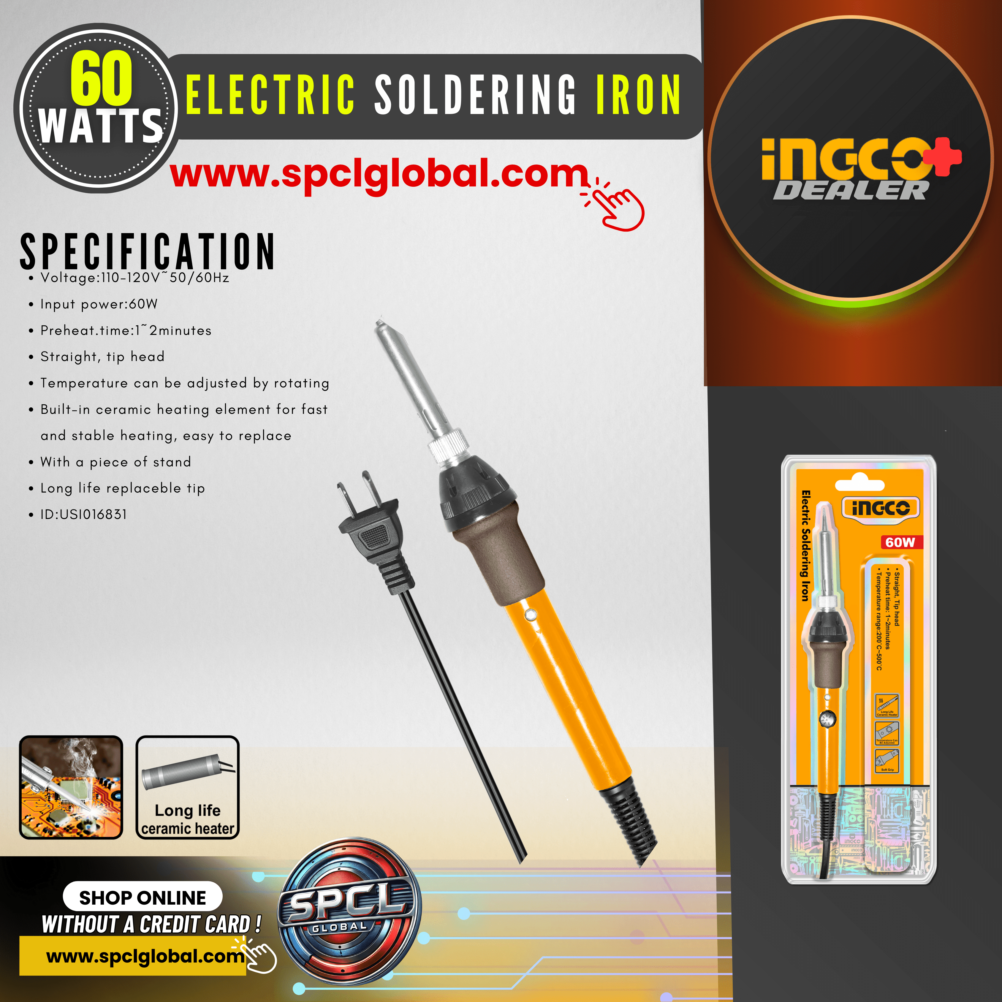 60W Electric Soldering Iron