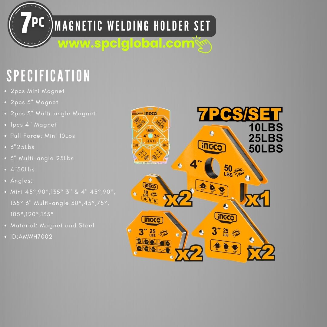 7PC MAGNETIC WELDING HOLDER SET