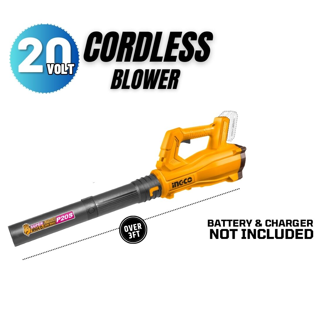 INGCO 20V Cordless Monster Blower – High Power Air Blower (Tool Only)