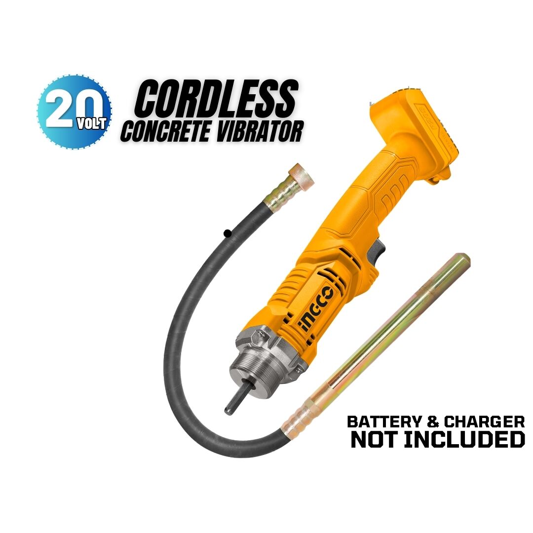 20V CONCRETE VIBRATOR - BATTERY AND CHARGER SOLD SEPARATELY