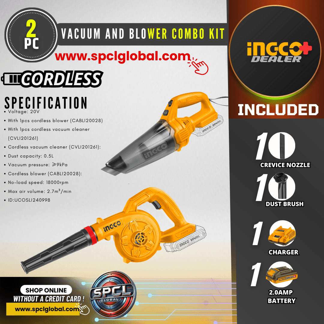 2PC VACUUM AND BLOWER COMBO KIT