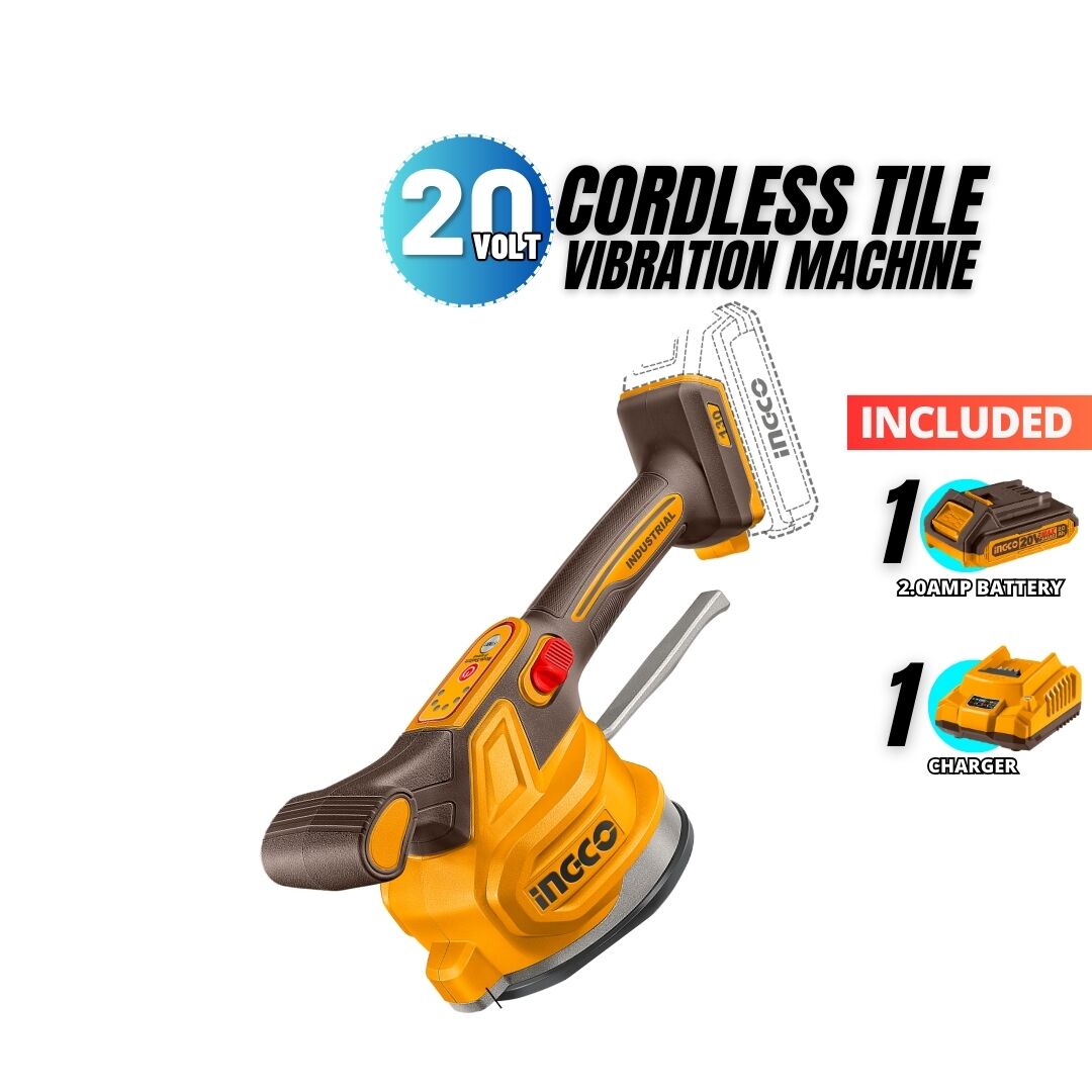 CORDLESS TILE VIBRATOR WITH BATTERY & CHARGER