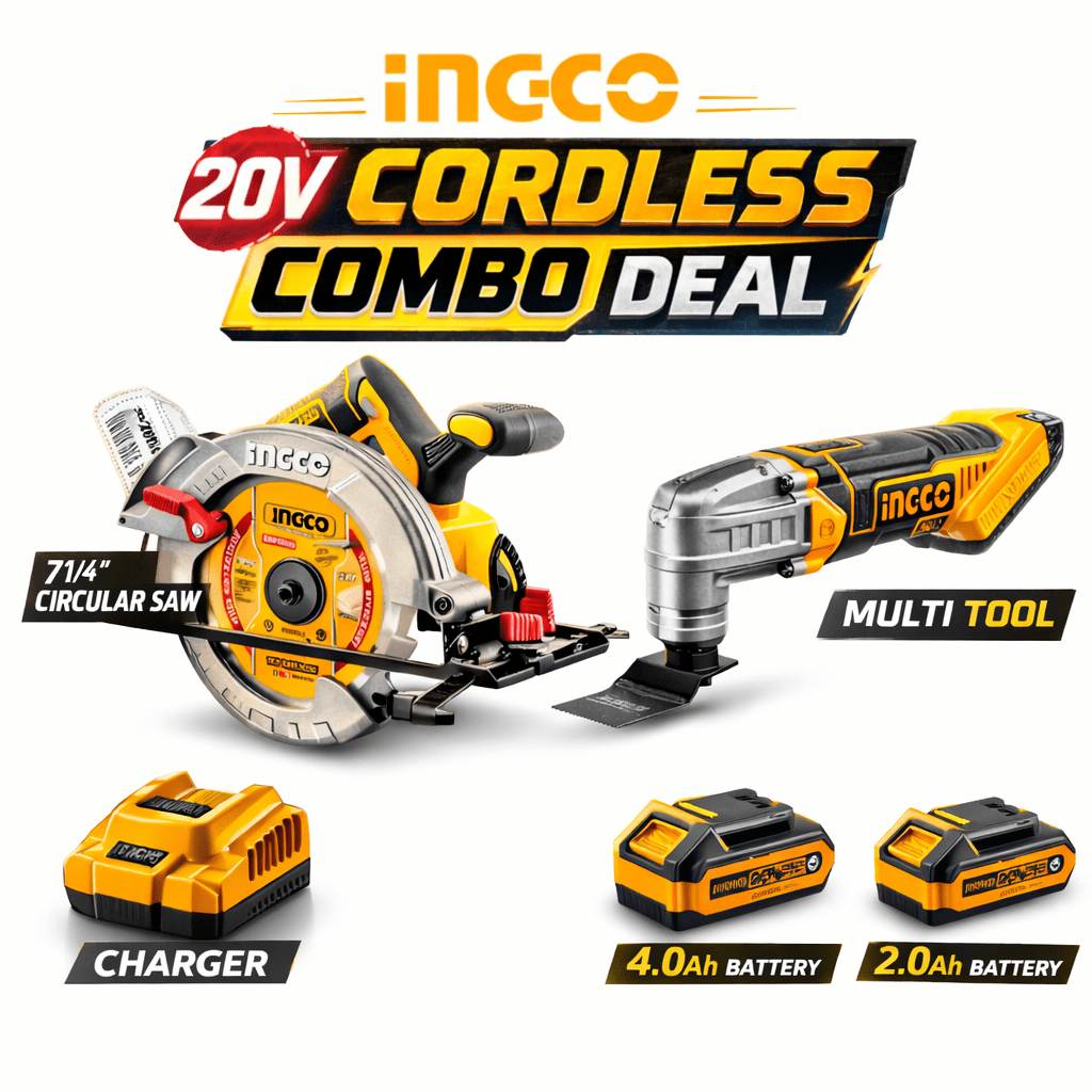 CORDLESS COMBO DEAL CIRCULAR SAW + MULTI TOOL