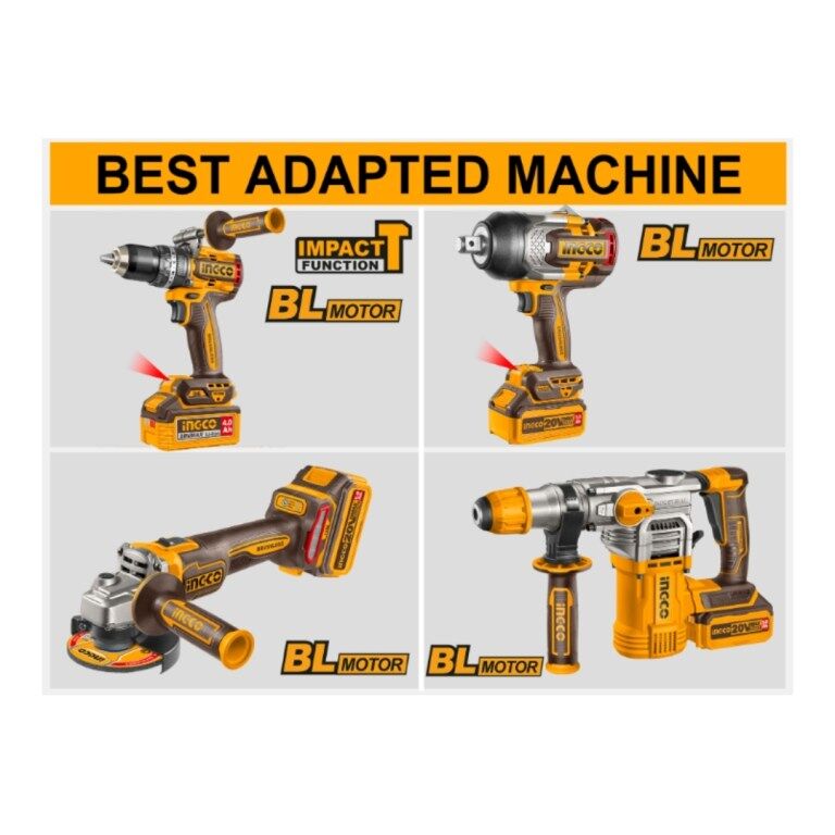 INGCO P20S 20V 4.0Ah Lithium-Ion Battery & Charger Combo Kit - SPCL GLOBAL