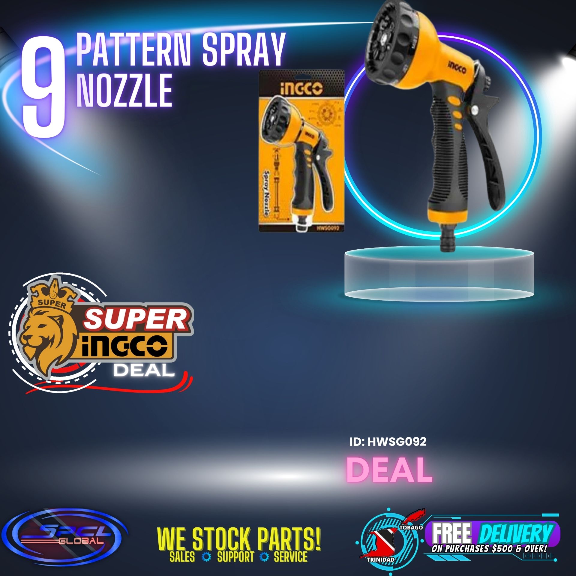 9 Pattern Garden Spray Nozzle