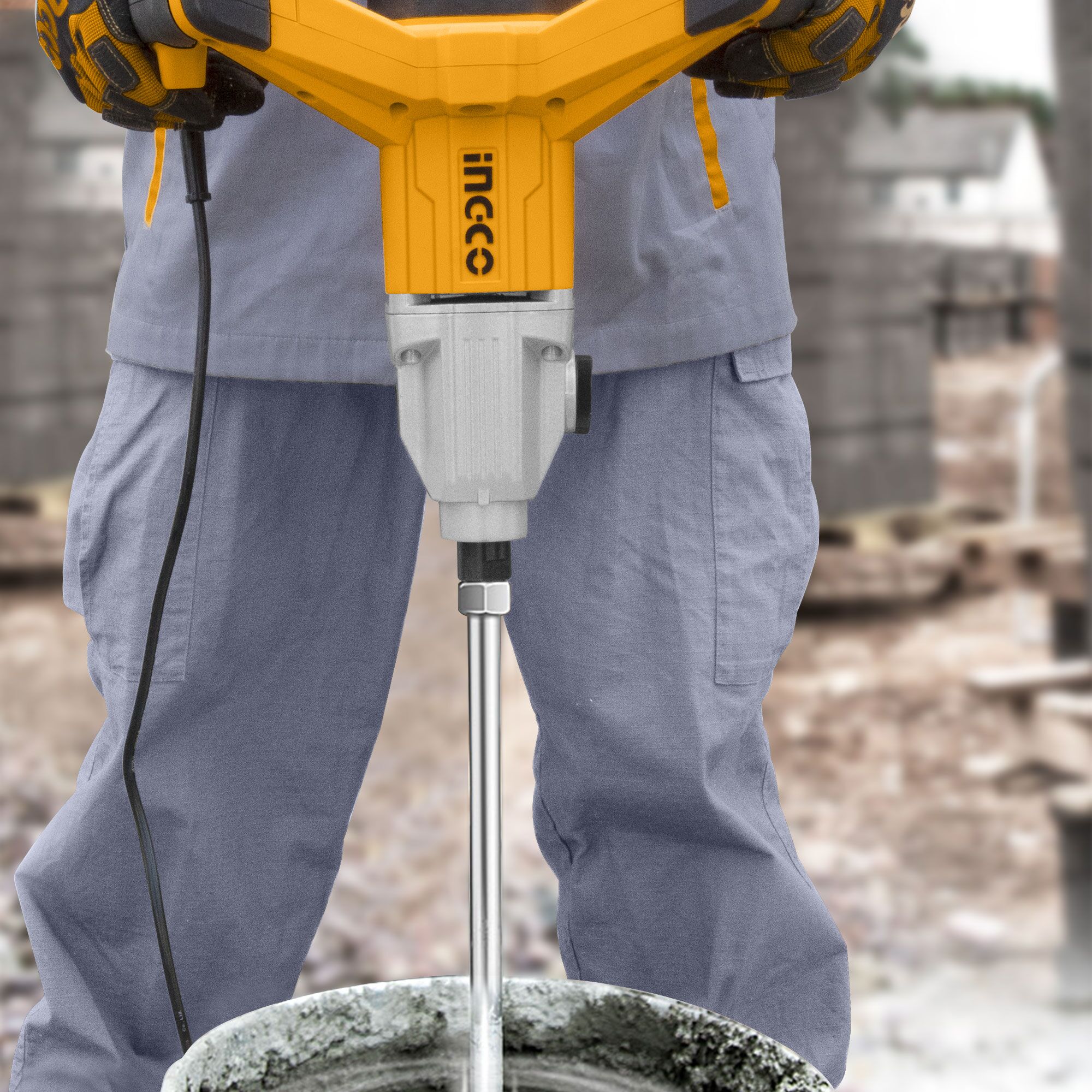 INGCO 1400W Electric Mixer with Aluminum Gear Box - Image 3
