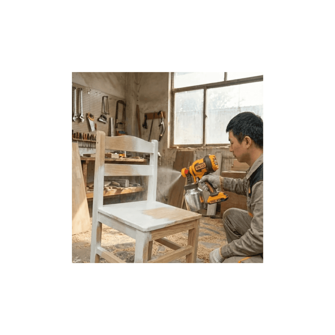INGCO 20V Cordless Spray Gun with 2.0Ah Battery and Charger - Image 3